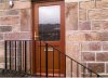 Wooden Door On Steps